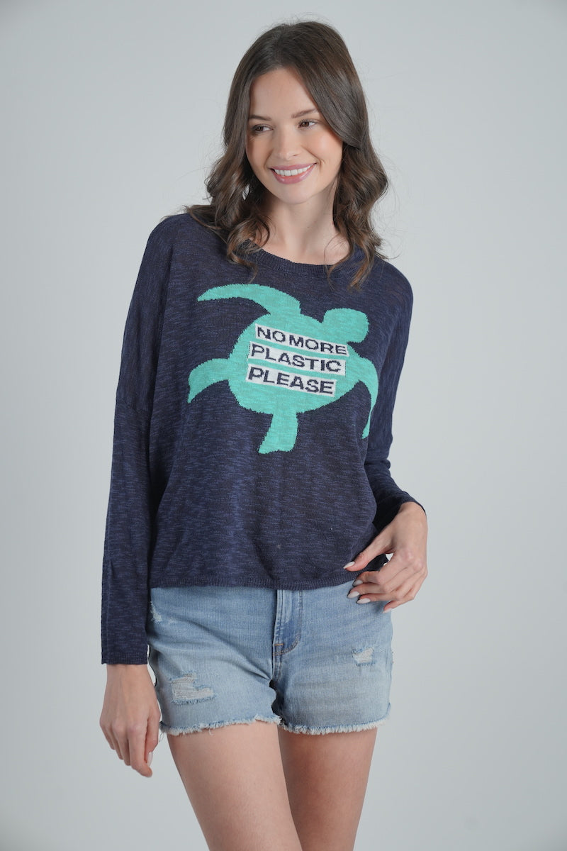 Save the Sea Turtles Sweater